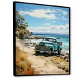 thumbnail image 2 of Designart "Coastal Retreat Blue Pickup Truck Journey II" Pickup Truck Floater Framed Canvas Print, 2 of 7