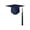 Navy, variant on Matte Graduation Cap With 2026 Tassel Academic Graduation Hat Ceremonies For Adult Navy