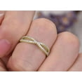 thumbnail image 2 of JeenMata .15 ct Diamond Infinity Wedding Band - Twisted Stacking Ring - Pave Wedding Band - 10K Yellow Gold, 2 of 6