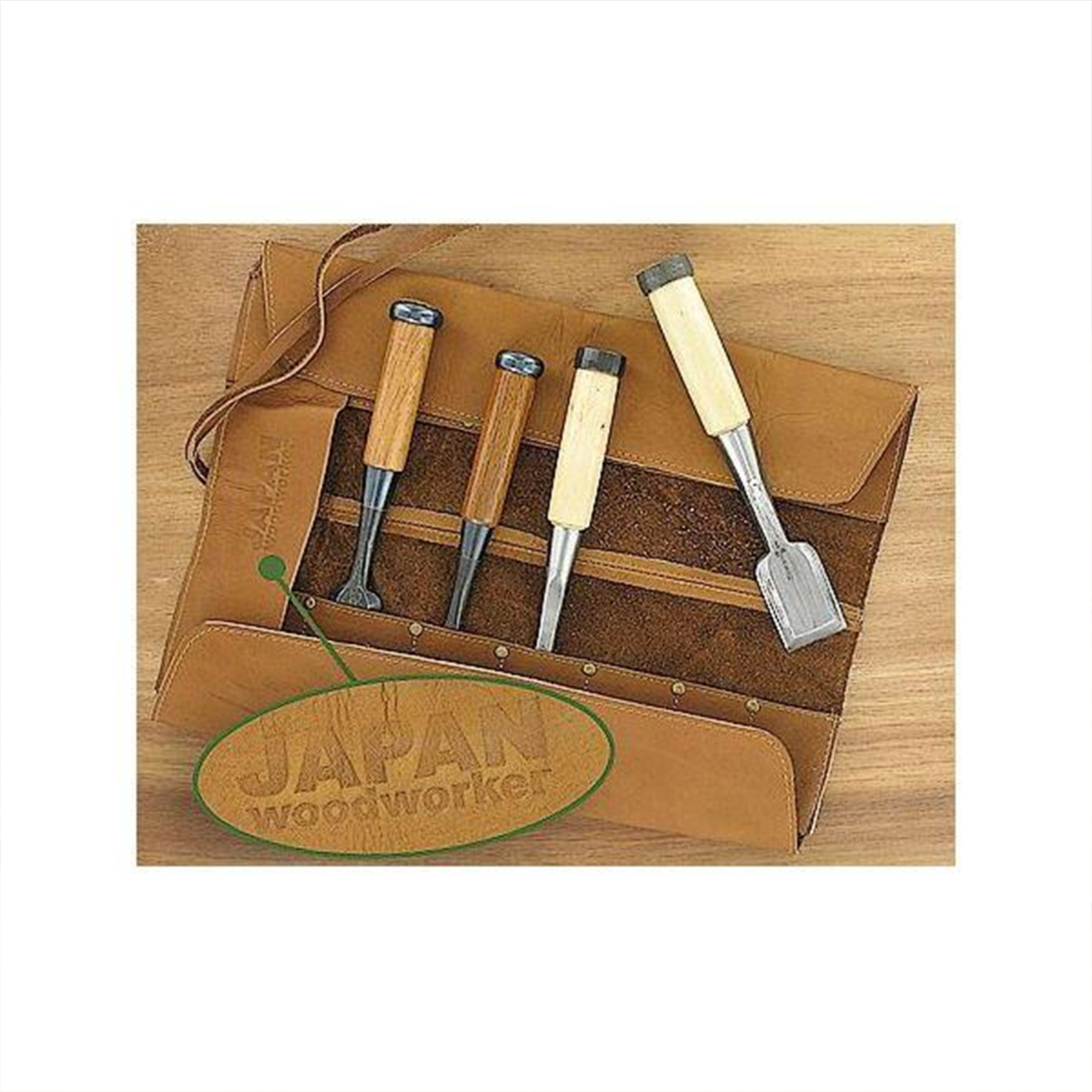 Japan Woodworker 14 Slot Leather Mini Chisel Roll
