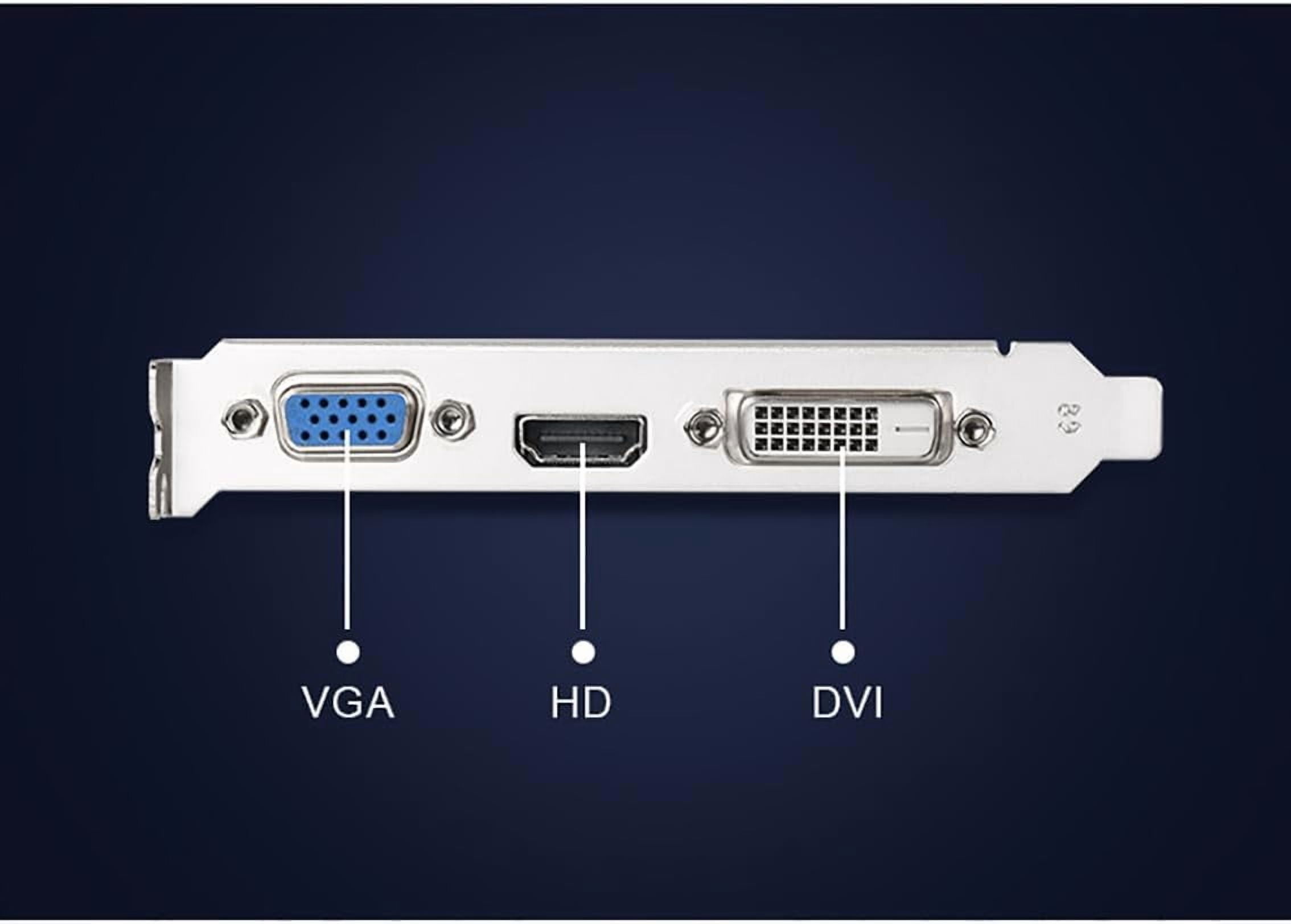 JINGSHA GT 740 4G DDR3 Low Profile Graphics Card, PCI Express 3.0 x16, HDMI/VGA/DVI, Entry Level GPU for PC, SFF and HTPC, Compatible with Win11