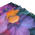 thumbnail image 3 of Yayeee Shower Curtain with Hooks 72"x72" Waterproof Fabric Bathroom Hanging Decor, Large Purple Flowers, 3 of 5