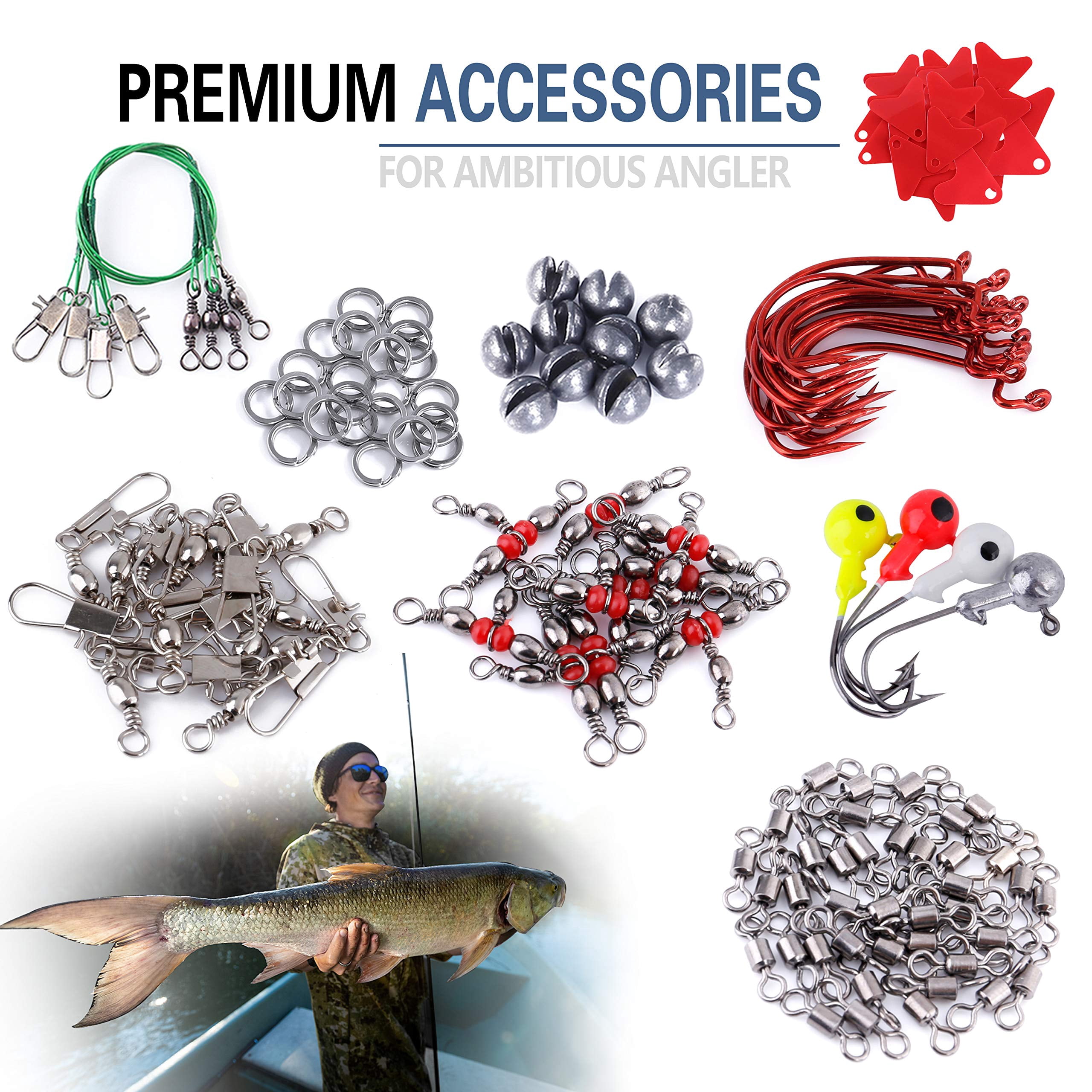 Fishing Lures  All-in-one Tackle Box With Included Gear Lure Bait Accessories Kit For Freshwater Bass Trout Ideal Gifts Men Father & Beginners