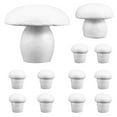 thumbnail image 1 of 12 piezas de hongos de espuma en blanco, sin pintar, para niños, juguete de pintura DIY, 1 of 6