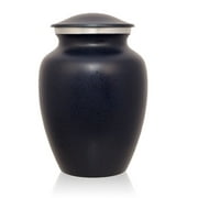 OneWorld Memorials Alloy Cremation Urn - Medium 85 Pounds - Sapphire Blue Classic - Engraving Sold Separately
