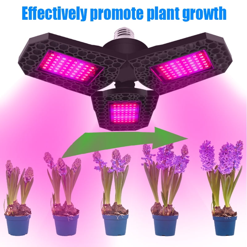 Folded LED Grow Light Full Spectrum Growth Lamp for Indoor Hydroponics Plant 