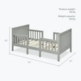 thumbnail image 2 of Dream On Me Hudson 3 in 1 Convertible Toddler Bed, Cool Grey, 2 of 7