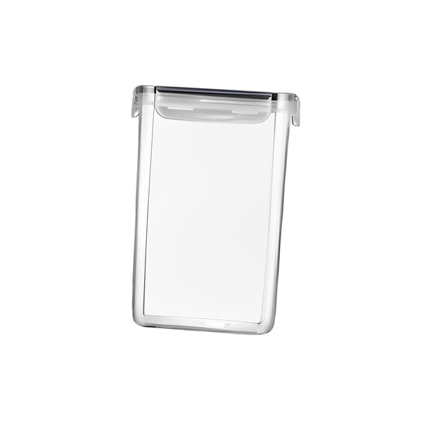Organizador de almacenamiento apilable para despensa, contenedor transparente para mantener la frescura. 2.0L