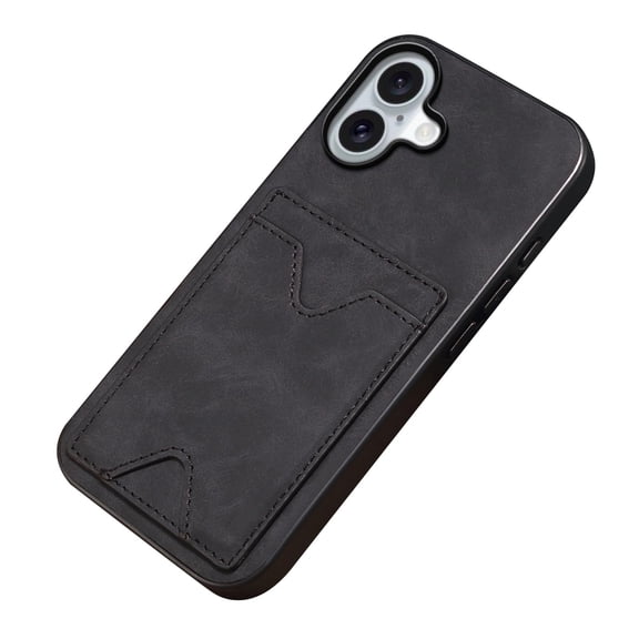 Wallet Case for iPhone 16 Pro Max/16 Pro/16 Plus/16, Leather Cover with Card Holder Slot Shockproof Slim Thin Protective Shell