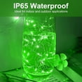thumbnail image 3 of xianyou-Green LED Fairy Lights - 12pack, Battery Operated Mini String Lights, 7FT 20LED Silver Wire Fairy Lights Mini Firefly Starry String Lights Waterproof Twinkle Lights for Wedding Christmas Deco, 3 of 4