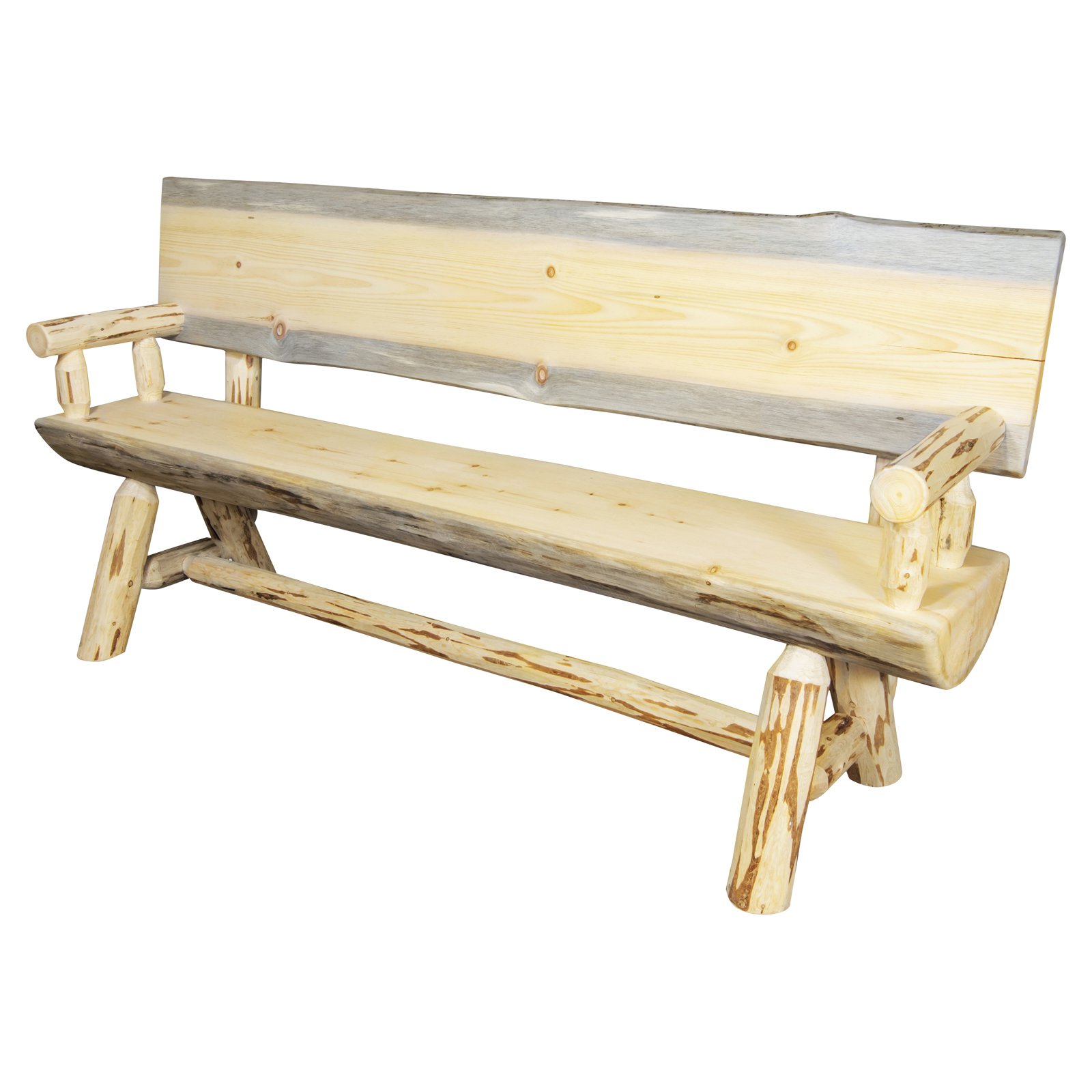 Montana Woodworks Montana Indoor / Outdoor Half Log Bench