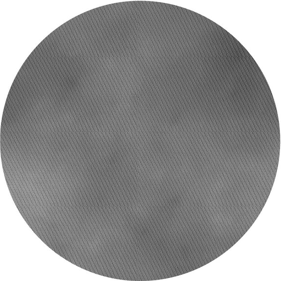 Ahgly Company Indoor Square Patterned Carbon Gray Area Rugs, 3' Square