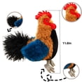 thumbnail image 2 of Simulated Rooster Stuffed Animal Doll 11.8in Squishy Hen Plush Toy Decor- Fun Farm Animals, 2 of 5