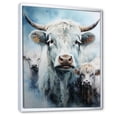 thumbnail image 2 of Designart "Watercolor Family Of Highland Yaks I" Yaks Floater Framed Canvas Wall Art, 2 of 5