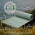 thumbnail image 2 of Retrospec Solana Esterilla De Yoga De 1/2 Pulgada De Grosor Con Correa De Nailon Para Hombres Y Mujeres, Esterilla De Ejercicio Antideslizante Para Yoga, Pilates, Estiramiento, Suelo Y Entrenamiento F, 2 of 5