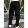 thumbnail image 2 of Alivor Men's Casual Cargo Pants Elastic Waist Lightweight Summer with Pockets M-3XL, 2 of 7