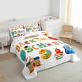 thumbnail image 3 of Homewish Colorful 26 Alphabet Bedding Comforter Set,Back To School Twin Comforter Sets,Teens Edoicational Bedding Set For Girls Boys,Super Cozy Room Decor Reversible,2 Pieces, 3 of 8