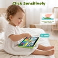 thumbnail image 4 of Learning Toys Tablet for Toddlers 1-3, Montessori Toys with Music & Sound, 3 Language Educational Toys, Speech Musical Toys, Early Development Gift for Boys Girls 1 2 3 Years Old (Green), 4 of 9