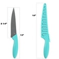 thumbnail image 5 of Mainstays 8" Stainless Steel Chef Knife Teal, 5 of 5