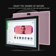 Android Tablet 10 inch Tablet, 64GB Storage Tablets, Android 14 Tablet, 1TB Expand, 8MP Camera, Quad-Core Processor 8GB RAM Wifi 6000MAH Battery 10.1 IPS HD Touch Screen Google Tableta (Pink Tab)
