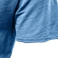 thumbnail image 5 of CPNG Boys Girls Casual Cotton T Shirt Solid Color Short Sleeve V Neck T Shirt Summer Comfortable Tees Tops(Sky Blue,9-10 Years), 5 of 9