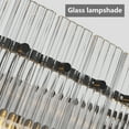 thumbnail image 6 of 37" Modern Black Round Chandelier,2-Tier 8-Light Water Ripple Crystal Glass Chandeliers,for Dining Room,Living Room,Bedroom,High Ceiling,Foyer Entryway,Luxury Chandelier, 6 of 9