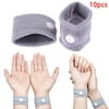 5 Pairs/10pcs Blue Motion Sickness Wristband Nausea Relief Travel Boat Car