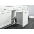 thumbnail image 2 of Rev-A-Shelf RV53WC Single 35 Quart Undermount Waste Container with Soft-Close Pullout, 11.5", Silver, 2 of 3