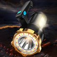thumbnail image 3 of LED Flashlight Tactical Torch Light Lamp Outdoor Searchlight Spotlight with 8 Modes 1200mAh Battery Strong Light Torch IP44 Waterproof Flashlight for Camping Hiking Night Fishing, 3 of 11