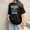 black, variant on Casual "I'I cotton "I'm Not Always A Train Wreck - Just Kidding - Toot Toot" Playful - Themed Graphic Tees With Colorful Cartoon Train, Cactus And Smiley Faces Print T - shirts Tops