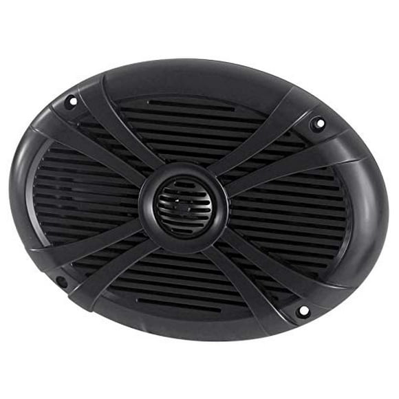 Par de altavoces Rockville RMSTS69B 6x9 1000w impermeables para barco marino de 2 vías, color negro