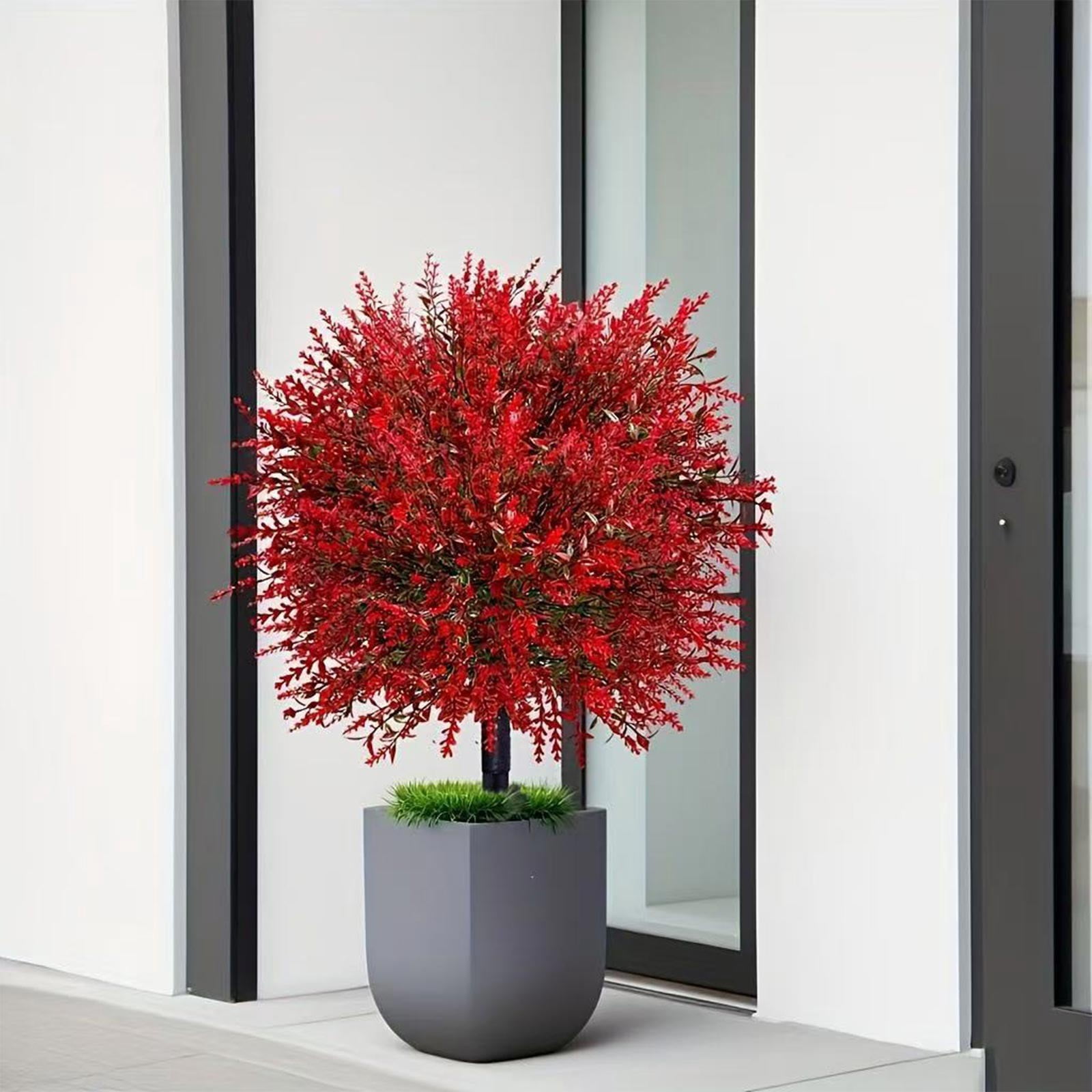 ZZkhGO Artificial Outdoor Flowers, Faux Silk Plants For Outside Decor, Realistic Plastic Flower Bundles For Porch Garden Patio