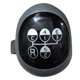 thumbnail image 1 of 20488065 Gear Lever Knob Gear Shift Knob For Volvo Fh Fm Fmx Nh9 Flc 20488052 20488065 1521394 3192, 1 of 4
