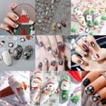 thumbnail image 3 of Christmas Nail Art Stickers Decals, 5d Stereoscopic Embossed Christmas Nail, 3 of 5