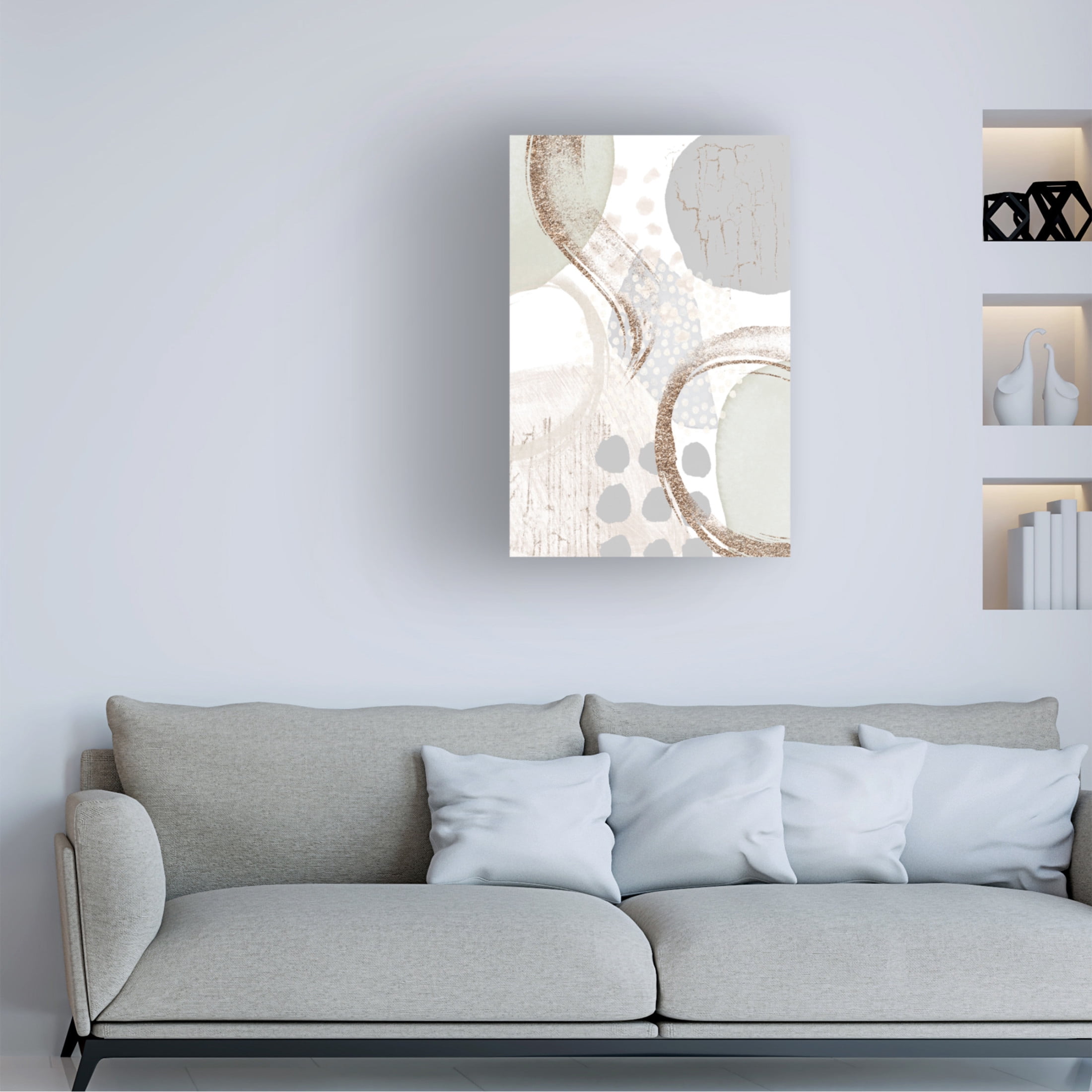 Trademark Fine Art Sally Ann Moss Smooth Neutral 2 Canvas Wall Art