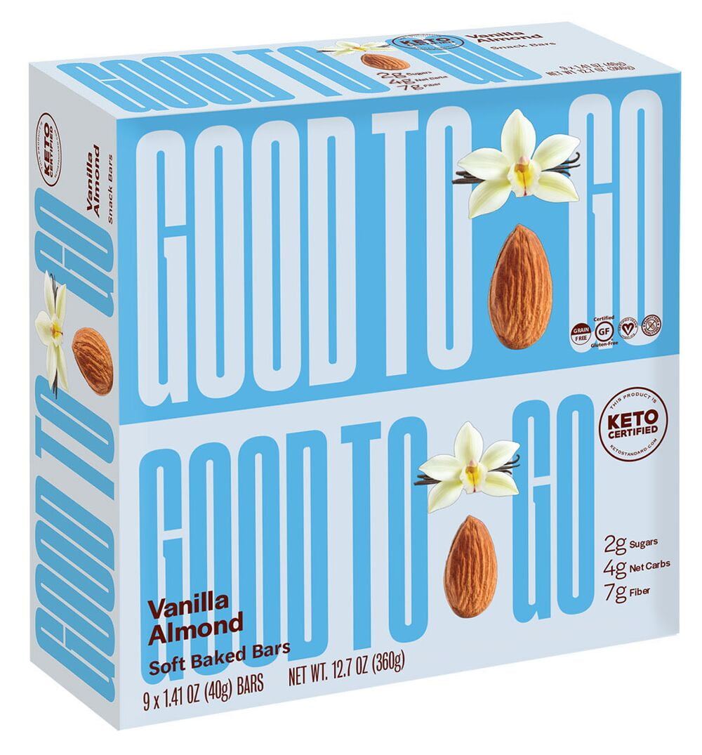 Good To Go Keto Soft Baked Bar Flavor Vanilla Almond