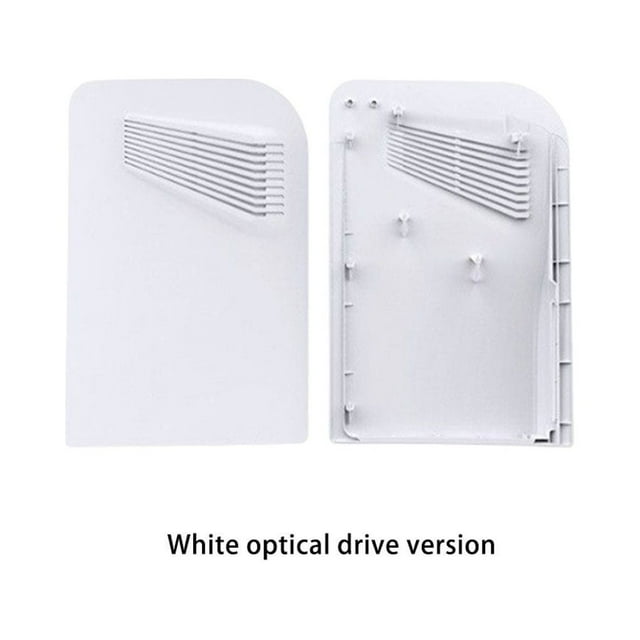 facefd Housse de Remplacement Anti-Poussière pour Console de Jeu avec Évent de Refroidissement Accessoires de Jeu Boîtier Version Numérique Plaque Blanc/CD-ROM Version