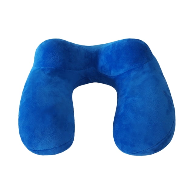 Almohada inflable del viaje, avión inflable de la almohada del cuello del viaje
