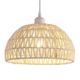 thumbnail image 3 of Yinanstore Rattan Ceiling Light Fixture Lighting Chandelier Adjustable Wire Rope LED Pendant Light for Dorm Living Room Shop Kitchen Island Office, 3 of 4