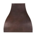 thumbnail image 2 of Premier Copper Products HV-CAMPANA36-C2036BP1-TWSB 36 in. 1250 CFM Hammered Copper Wall Mounted Campana Range Hood with Slim Baffle Filters, Oil Rubbed Bronze, 2 of 6