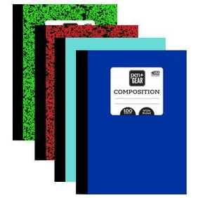 Pen + Gear Color Composition Book, Wide Ruled, 4 Count