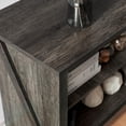 thumbnail image 5 of VANACC Fireplace TV Stand, Wood Texture Entertainment Center, Rustic Grey, 5 of 8