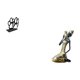 thumbnail image 5 of Servilletero de hierro,Servilletero con forma de pata,color negro,Estatua de la dama,Estatua de dama tribal africana,artesanías de cafetería hechas a mano,Adorno de resina artesanal de, 5 of 8