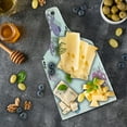 thumbnail image 5 of Feminine Cutting Board, Octopus Pattern Colorful Drop Shadow Cartoon Illustration Print, Decorative Tempered Glass Cutting and Serving Board, Wine Bottle Shape, Purple and Blue, by Ambesonne, 5 of 5