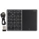 thumbnail image 1 of 2 in 1 Wireless Number Pad Touchpad 22 Keys Wireless BT4.2 2.4G Type C Charging 500mAh Battery Numeric KeypadIron Gray, 1 of 5