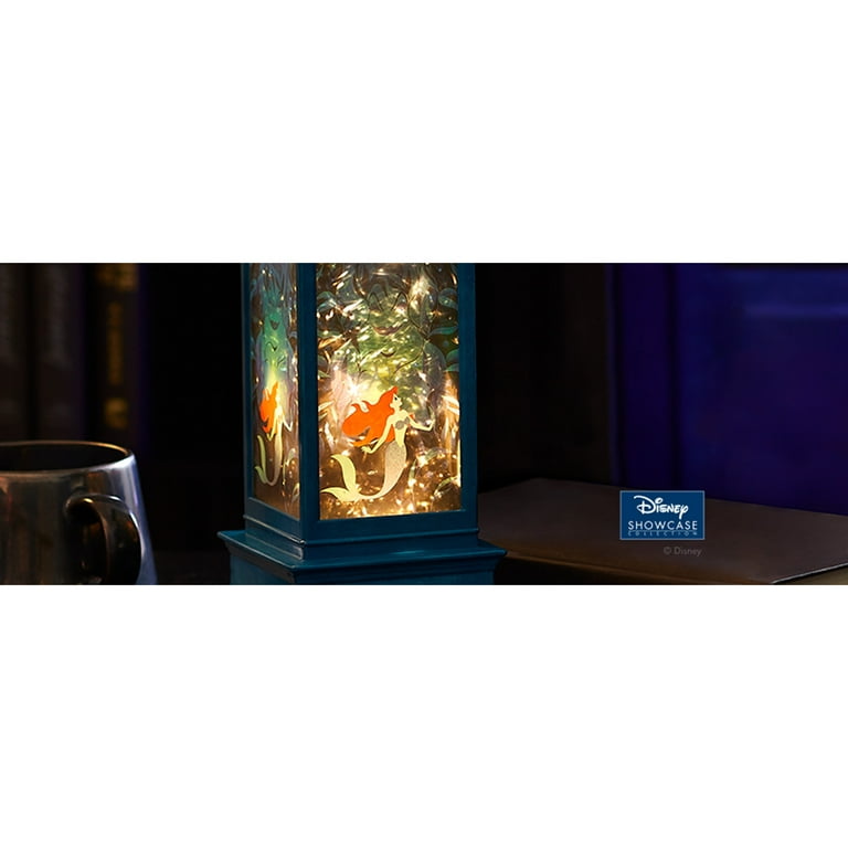 Disney Showcase Little Mermaid Glitter Lantern, Multicolor, 11in H