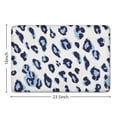 thumbnail image 5 of White and Blue Of Leopard Print Flannel Non Slip Door Rugs,Washable Door Mats Indoor,Decorative Door Mats,Dirt-Resistant and Absorbent Doormat for Entrance,Bedroom,Kitchen,Bathroom,23.5x16in(60x40cm), 5 of 5