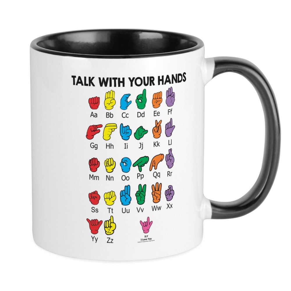 sign language mug