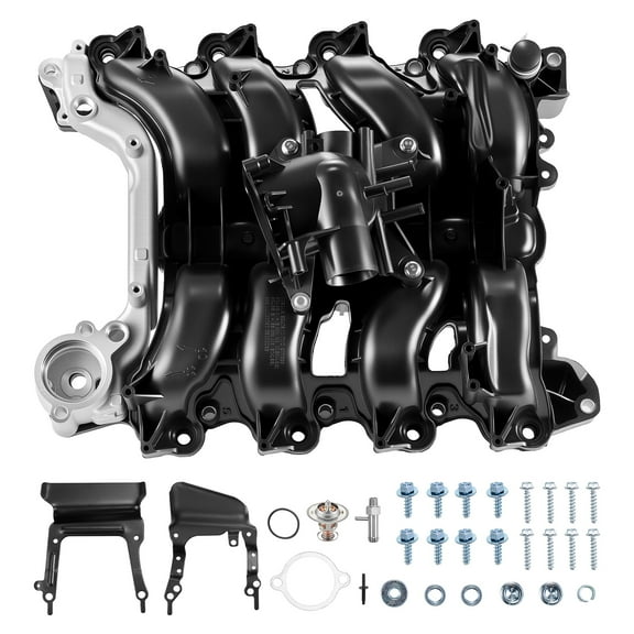 VEVOR Intake Manifold, with Gasket, Engine Intake Manifold Assembly Compatible with 2007-2008 Ford F-150 / E-150 / E-250, Automotive Engine Replacement Kit Replace 615-375, 7L3Z-9424-B, 7L3Z-9424-F
