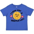 thumbnail image 3 of Inktastic I Love You a Waffle Lot with Cute Happy Waffle Boys or Girls Toddler T-Shirt, 3 of 5